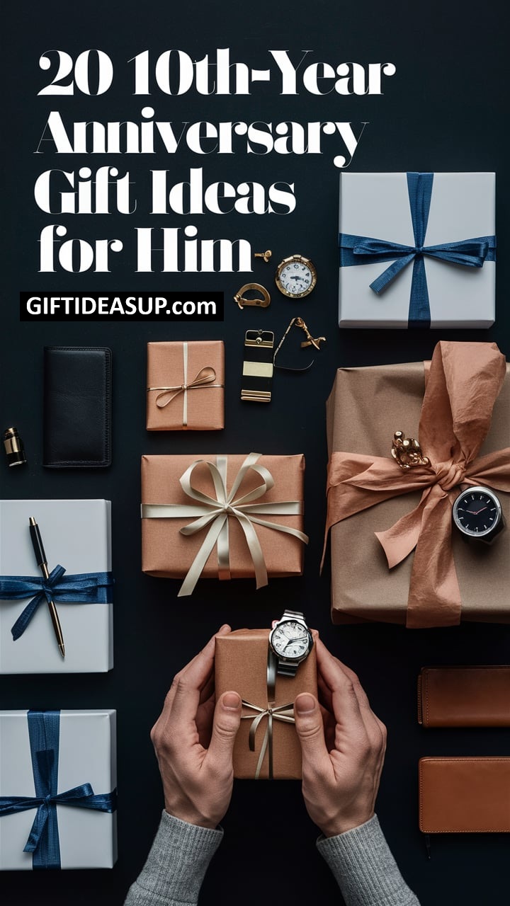 PIN 10th year anniversary gift ideas men