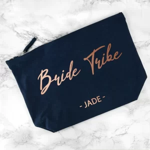 Bachelorette Gifts for the Bride: Bride Tribe Makeup Bags