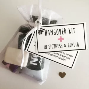 Cool Bachelorette Gifts for the Bride: Hangover Kit