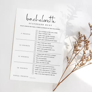 Bachelorette Gifts for the Bride: Bachelorette Party Scavenger Hunt